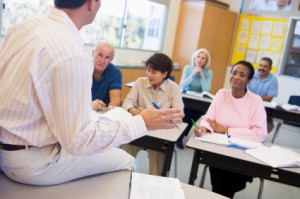 senior citizens going back to school